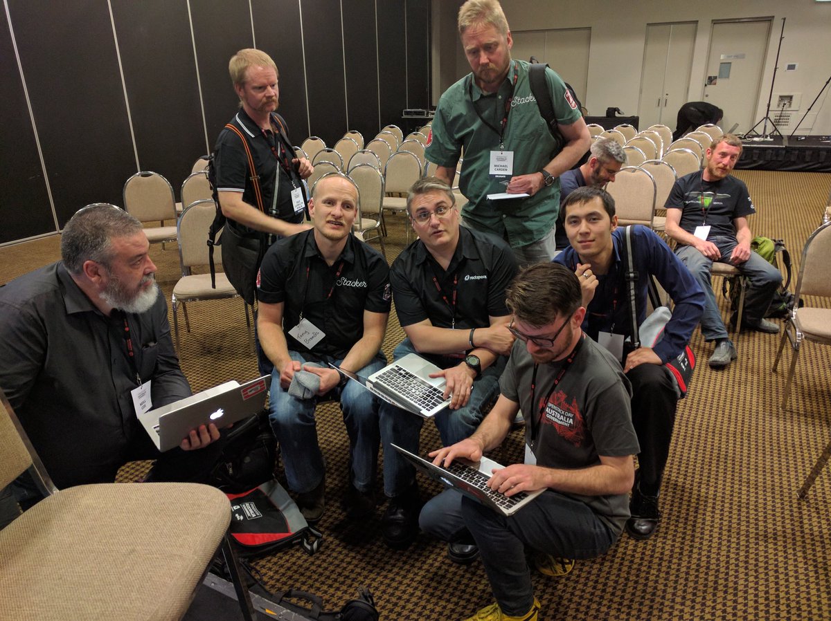 dfflanders's tweet image. The hacking begins! #shade @OpenStack #OpenStackAu