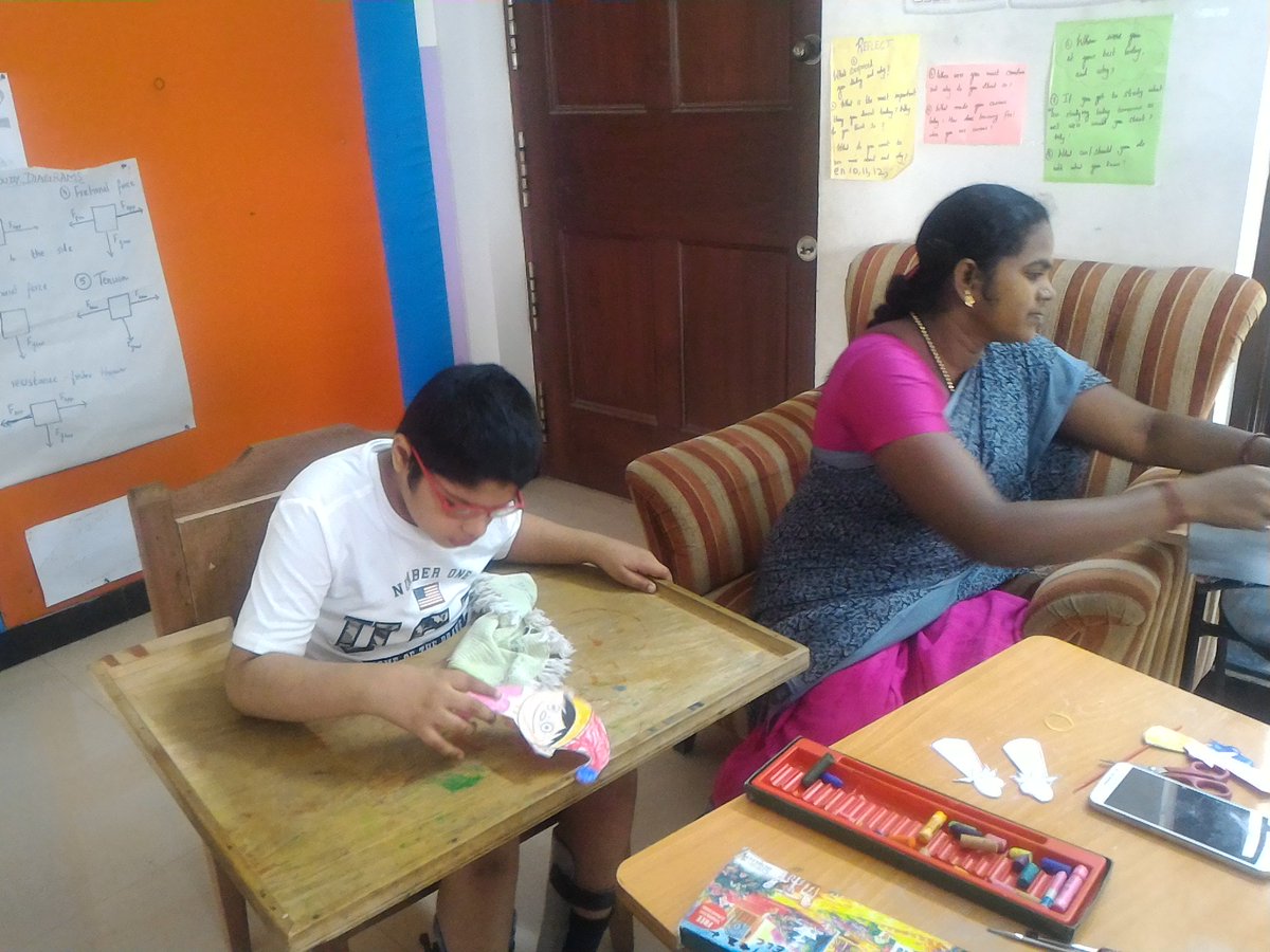 Abhishre's tweet photo. Teachers get the creativity flowing for children's day at AAIS #ChildrensDay  #AAISECR @akshar_arbol https://t.co/3jU0nqNlBR