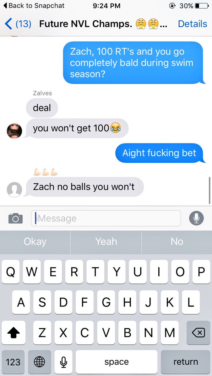 BWGoggin4's tweet photo. 100 RT's and Zach Alves shaves his head bald as a baby! https://t.co/M4cobZw7Ch