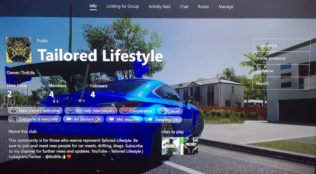 tlrdlife's tweet photo. Be sure to join my #XboxOne Club - Tailored Lifestyle👌🏽 https://t.co/SvN55xbo5h