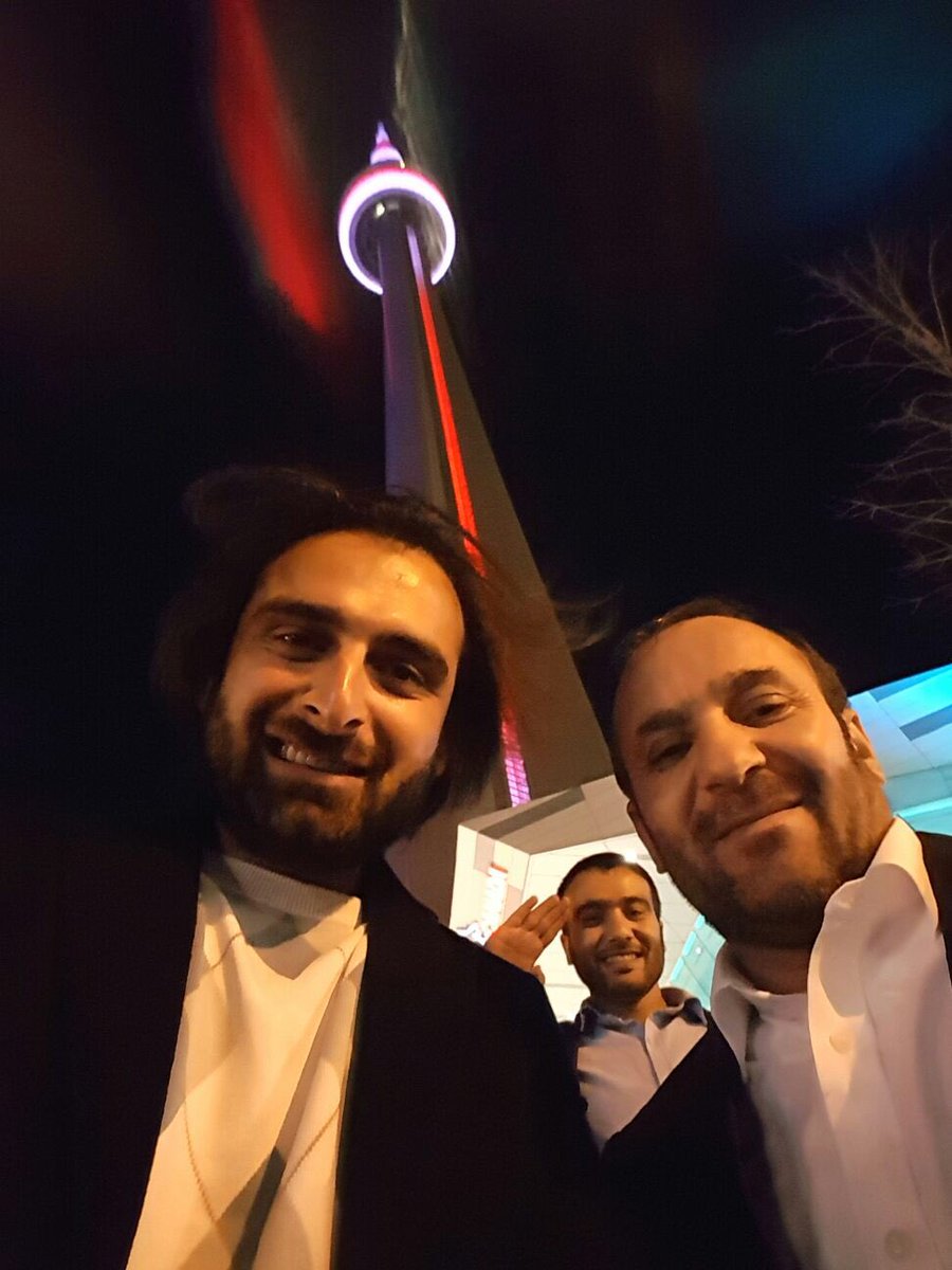 Beautiful selfie @Zarif1Amin and @Elhamsadat111 #toronto #CN #tower.