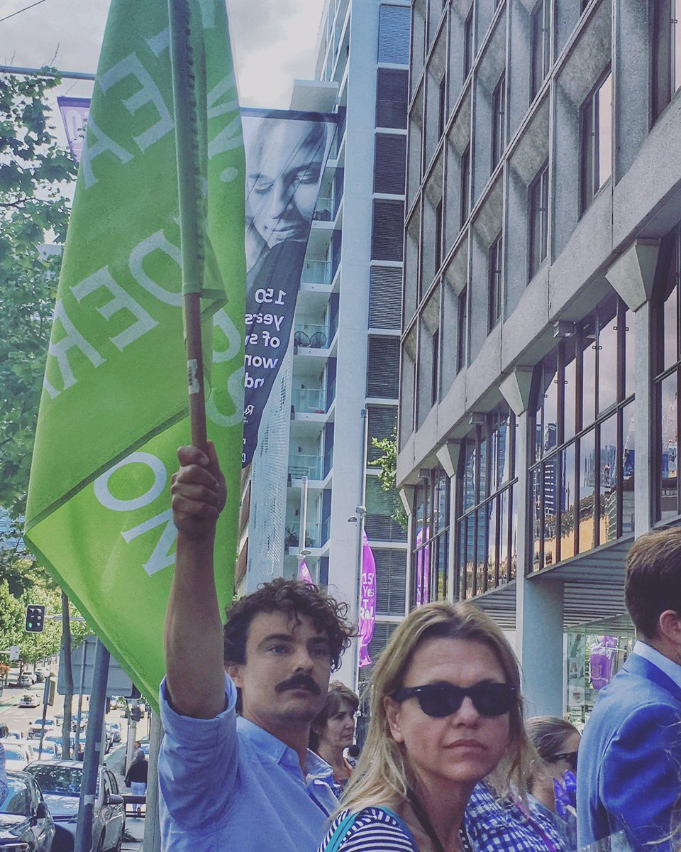 tan_mckinlay's tweet photo. #DomesticViolence Rally @ FairWork Commission @Capitan_Typo @maurie_mulheron @WheatleyMarty @CHaythorpeAEU @emzinboyd @SusanSarmstead #fdvl https://t.co/MfvDzYzSKC