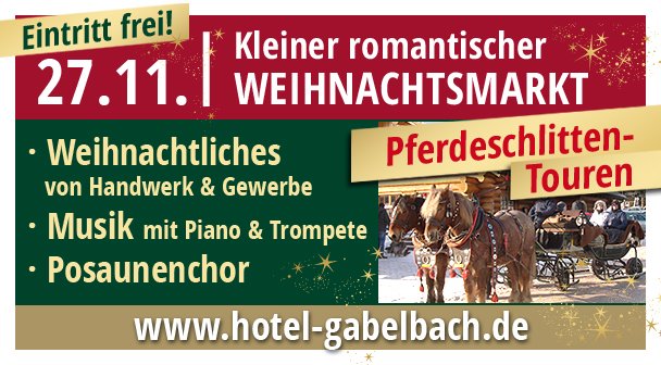 gabelbach's tweet image. Advent, Advent ... bald ist es soweit. Besuchen Sie uns zum Weihnachtsmarkt.
