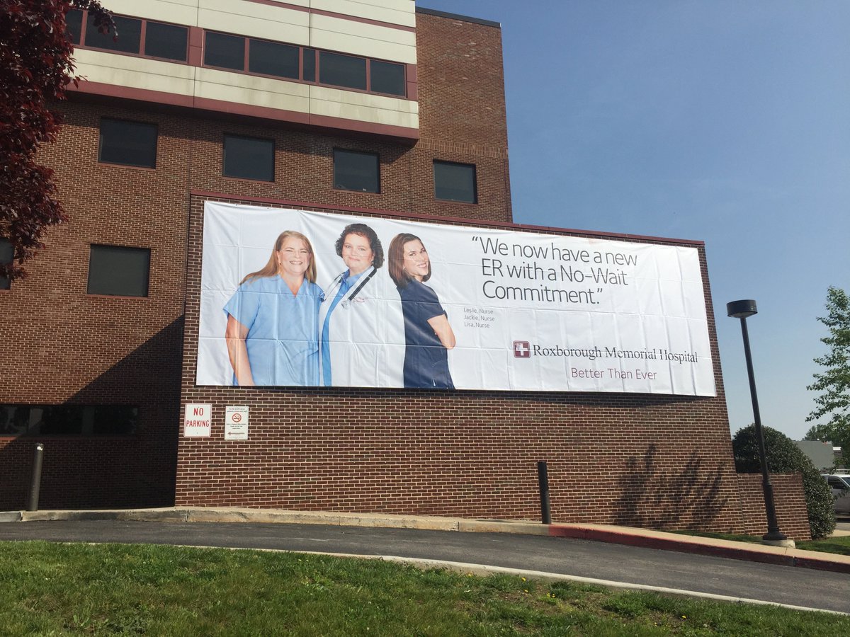 ajb6339's tweet photo. @ProfNichols A billboard my mom is featured on. It's displayed on the side of the hospital she works at. #workitmama https://t.co/JGTkyD2qU9