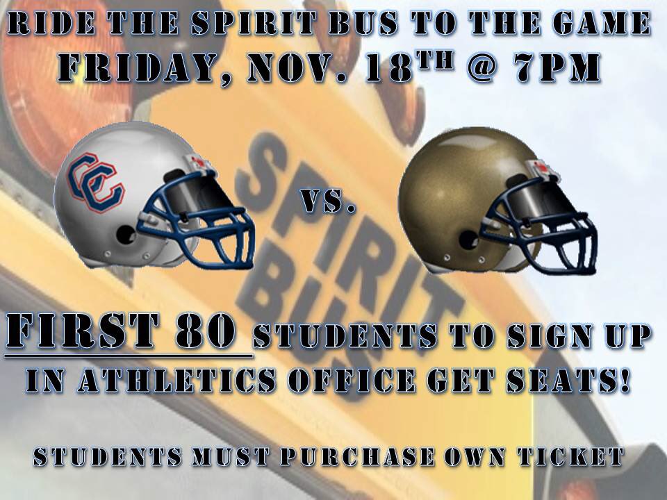 CCHSBruinsDen's tweet image. Den!  Clear your schedule, Friday Night Lights!  Come one come all, let's pack the place! Need a ride? We got u, reserve your seat ASAP 🐻🏈🐾
