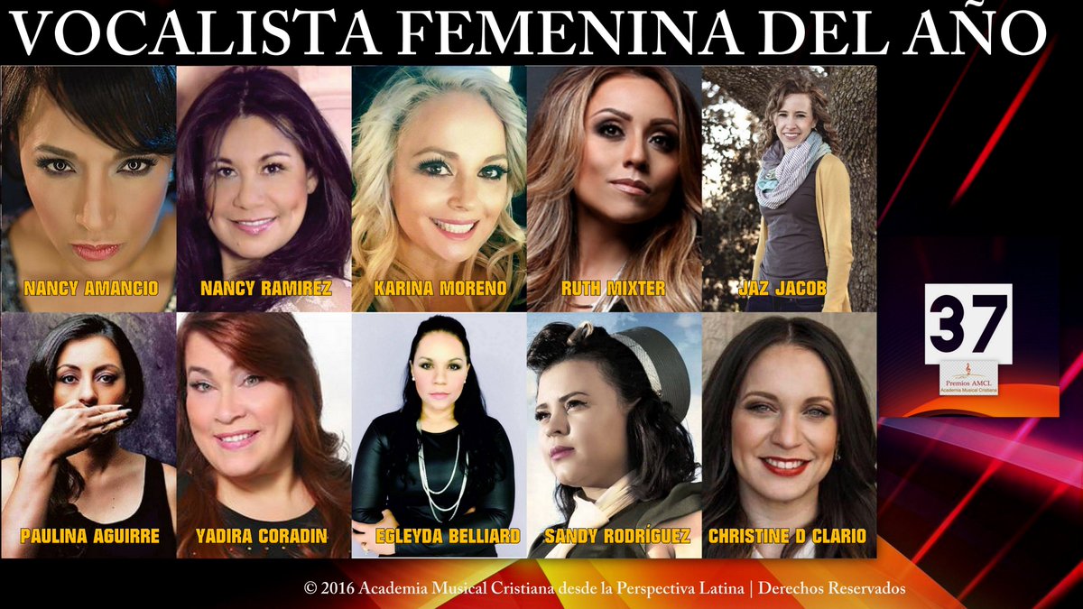 PremiosAMCL's tweet photo. NOMINADAS VOCALISTA FEMENINA DEL AÑO

@NancyAmancio #nancyramirez @KarinaMoreMusic @ruthmixter @JazJacob

lista nom: https://t.co/H2RSThWZj7 https://t.co/Q0cKFk0zXa