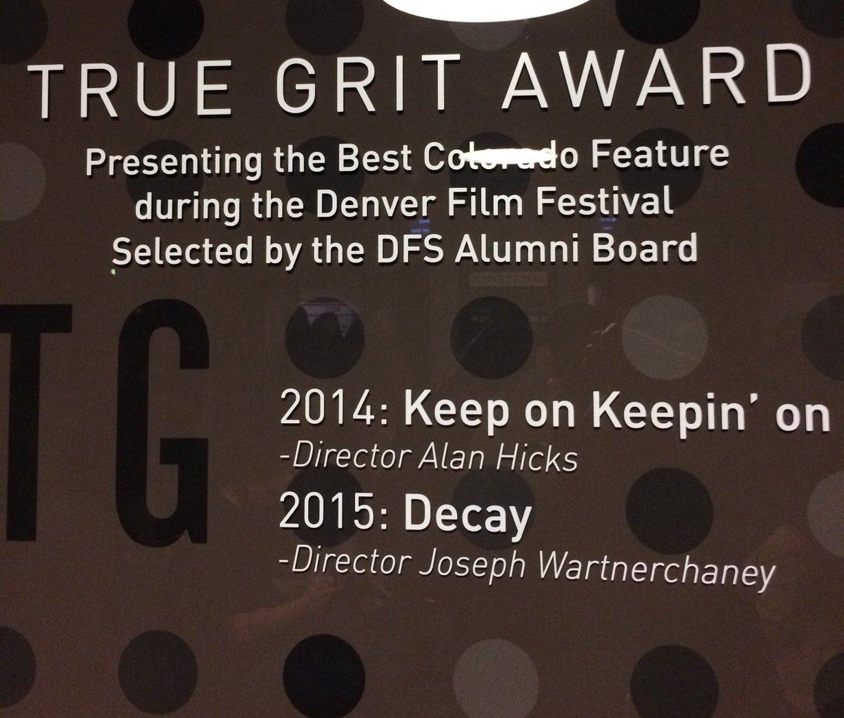 DenverCenter's tweet photo. Congrats Brian Malone, bro of Broadway's @heebyfluff. His #ReengineeringSam wins @DenverFilm #TrueGritAward https://t.co/SCkHUGBLwR #DIFF39 https://t.co/LP8apGd6lY