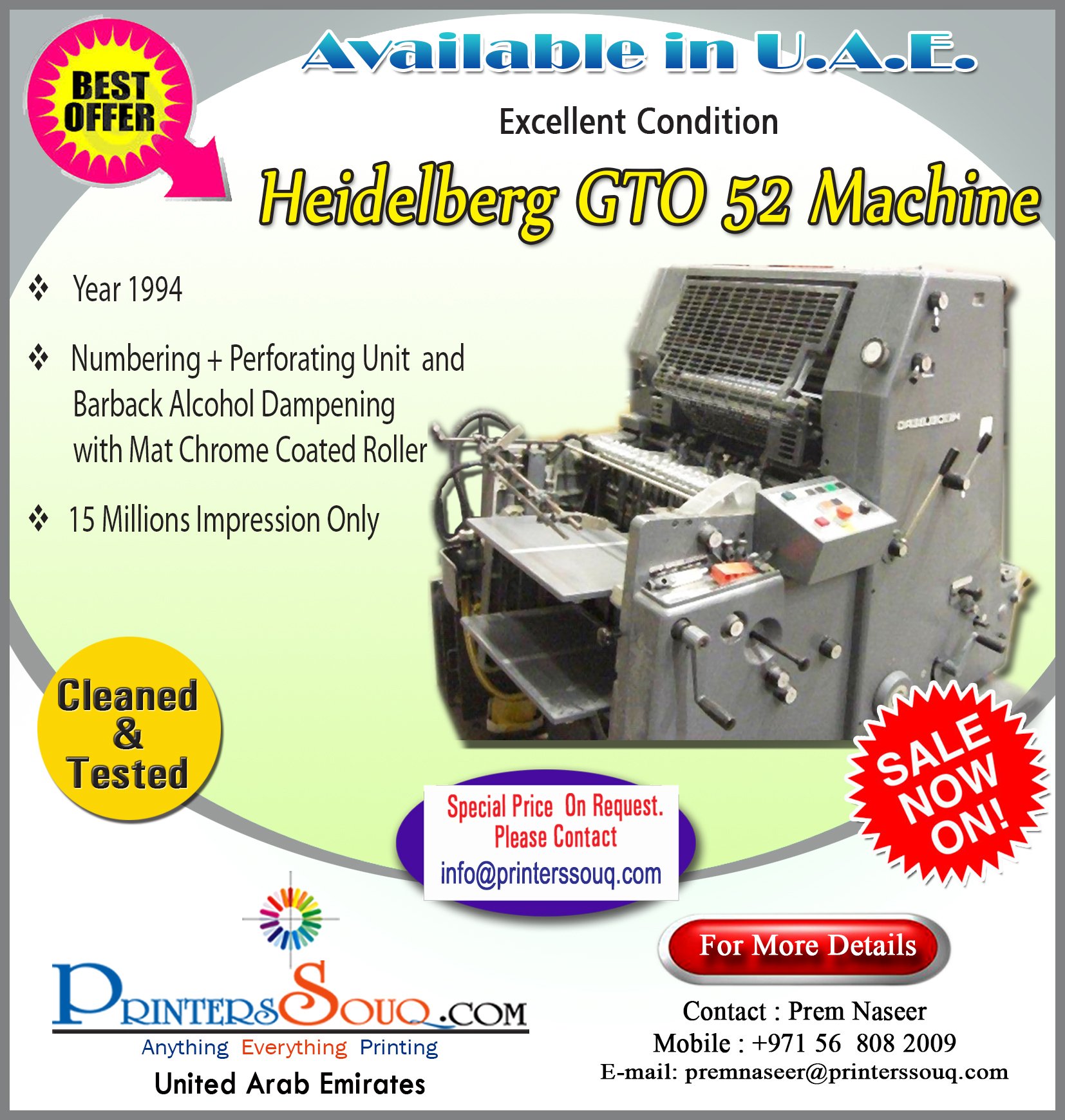 Offset printing best sale machine for sale