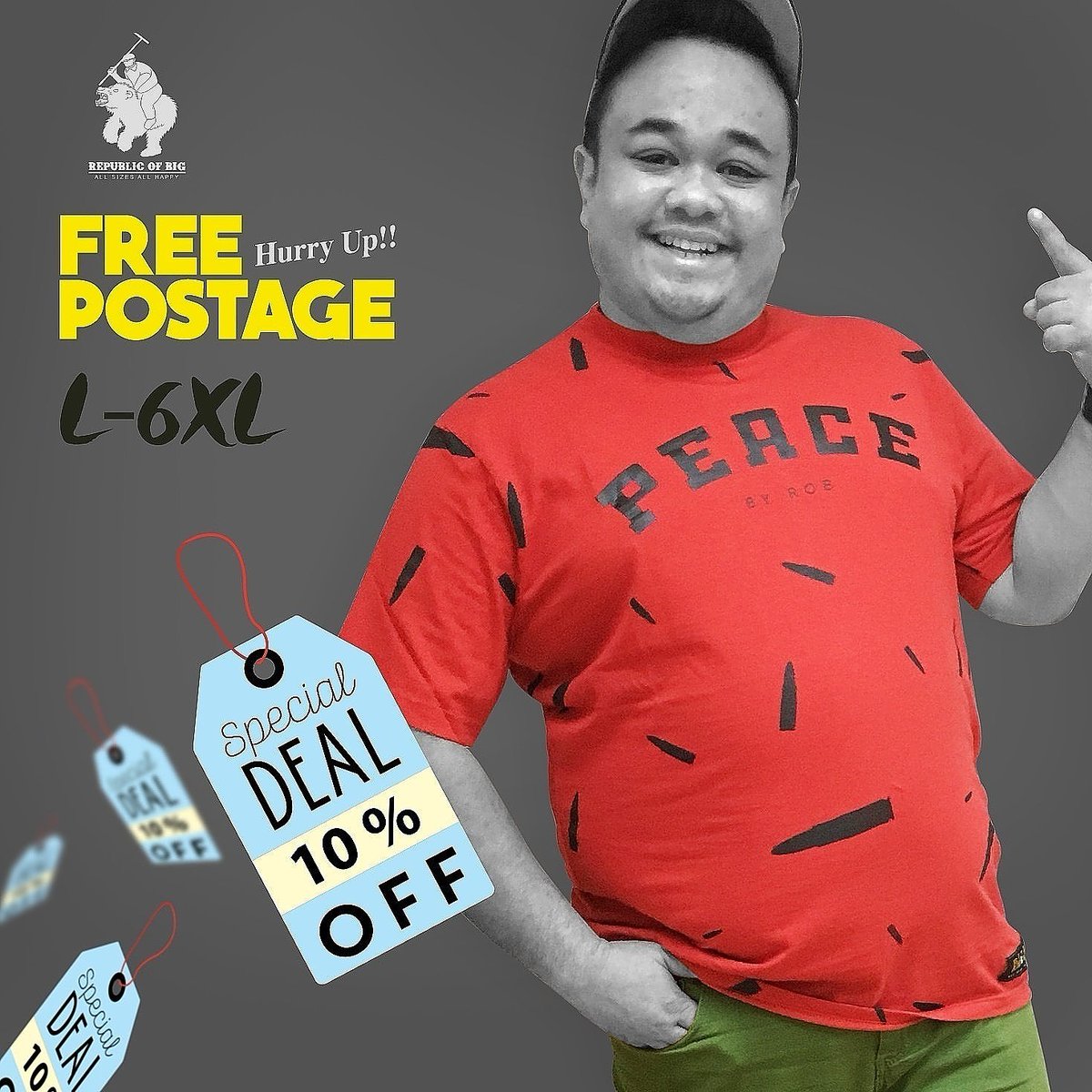 Republic_Of_Big's tweet photo. 10% OFF!!
+ FREE POSTAGE WITHIN MALAYSIA until 30th NOVEMBER 2016!!
25S FABRIC
L - XXXXXXL
Visit Us at ROB JB Outlet
https://t.co/3V7vDCauz4 https://t.co/fyFx1rtVwV