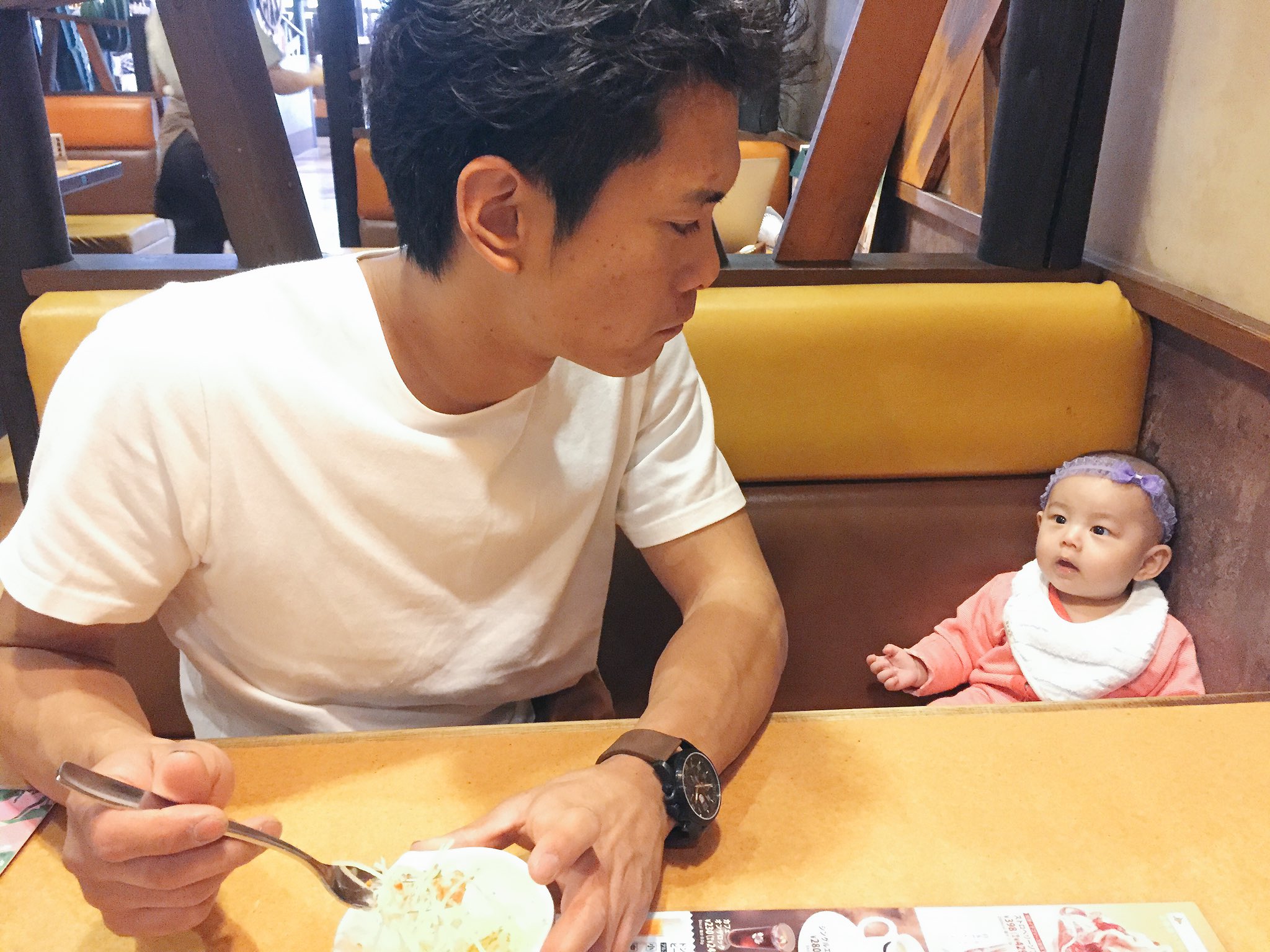 تويتر 古澤 恵 Gugu Style على تويتر 小さな赤ちゃんいるとお店入りづらいから久しぶりの外食嬉しいな びっくりドンキー 外食はご機嫌な時限定 T Co I38byehxcn