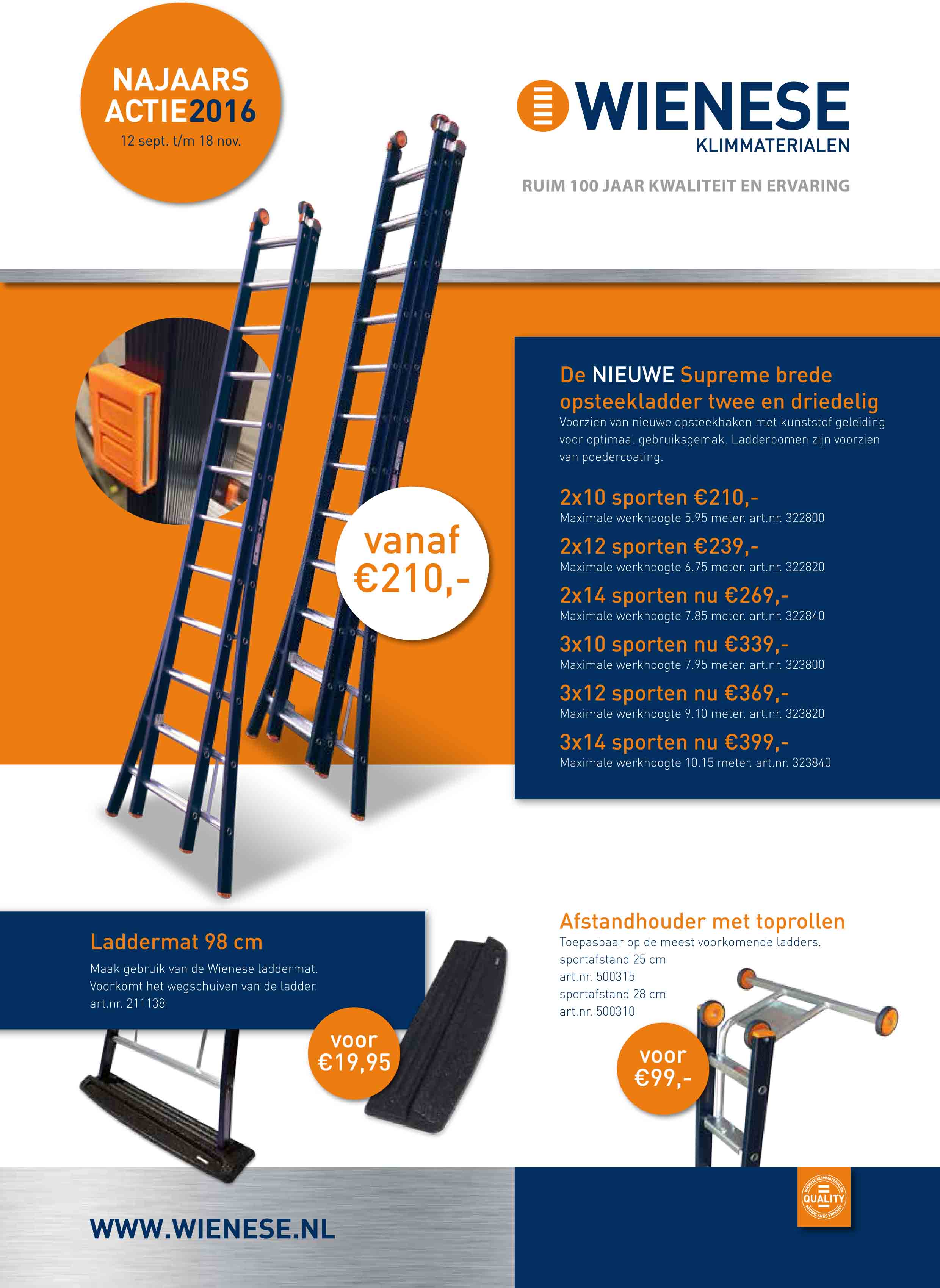 klimaat ozon lavendel Wienese on Twitter: "Dit is de laatste week dat u gebruik kunt maken van de  Wienese najaars #actie Doe nu u voordeel ermee. #Ladders #trappen #steigers  #Wienese https://t.co/3t6w7t0oxF" / Twitter