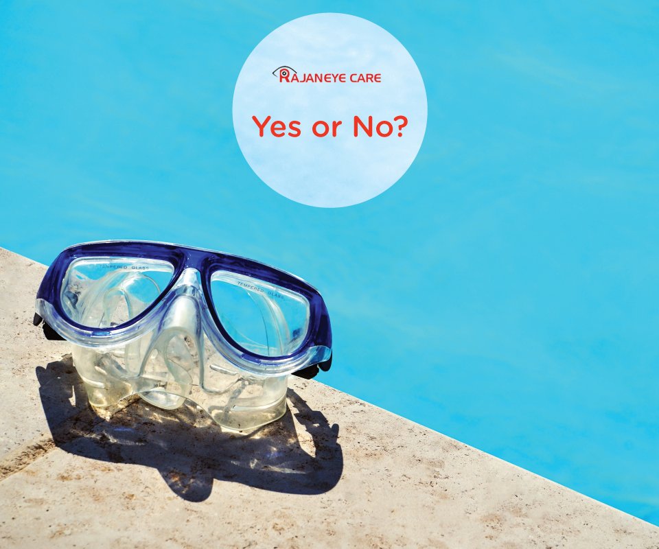 Do you wear safety goggles while swimming? Comment below. #ProtectYourSight