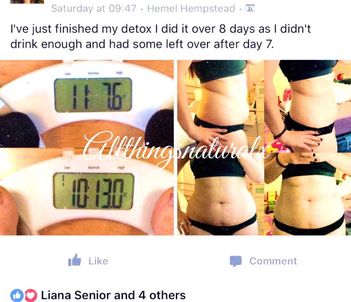 alltnaturalx's tweet photo. More results from our tea 💚✨

#detox #tea #teatox #weightloss #loseweight #healthy #health #cleanse #allthingsnaturalx https://t.co/p9oHZEV37J