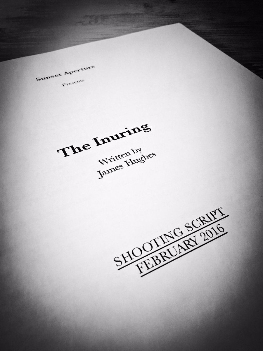 TheInuring's tweet image. Our #shootingscript was first locked in February #supportindiefilm #AntiBullyingWeek
