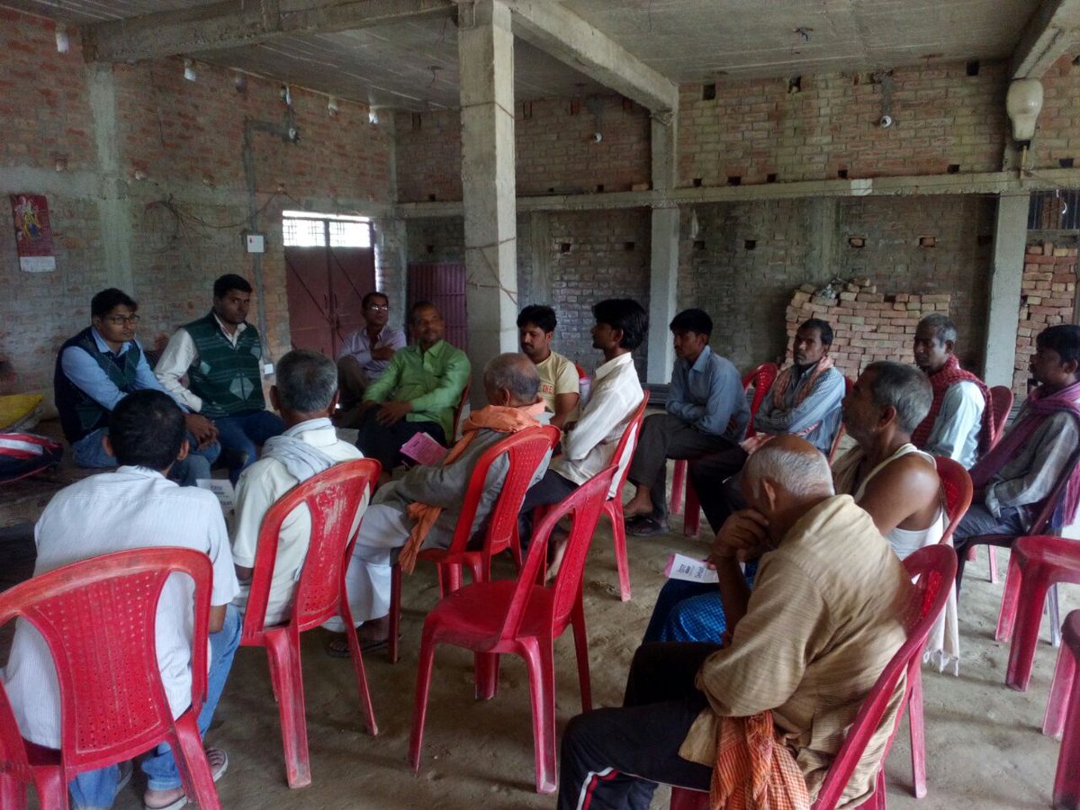 AgrevolutionGr's tweet photo. Mint Cultivation: Farmers Training @Ramgardh, Siwan. https://t.co/rHfNmtP9LC