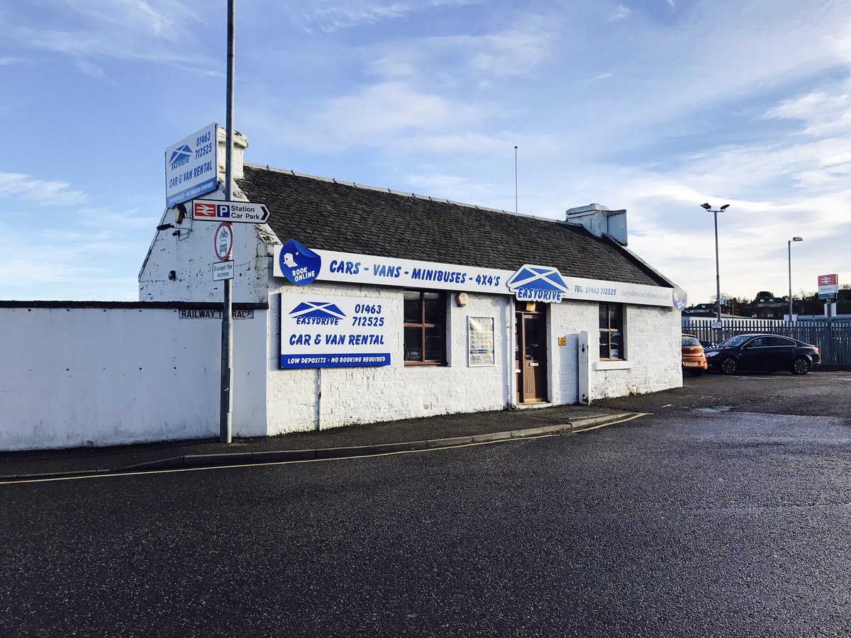 EasyDriveInv's tweet image. Have you been to our office on Railway Terrace? call in for and we can discuss your car hire needs today #carhireinverness