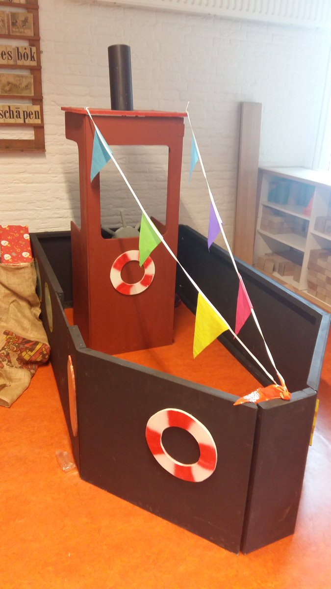 Deze mooie stoomboot is gemaakt door de vader van Jorn en Ayden. Bedankt!