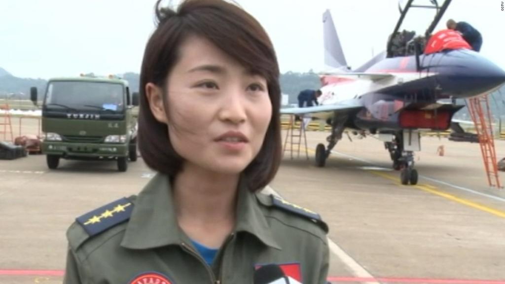 CNN's tweet photo. One of China's first female fighter pilots was killed in a training accident, according to state-run media reports https://t.co/LZMysMTDLQ https://t.co/5hg8k0paZM