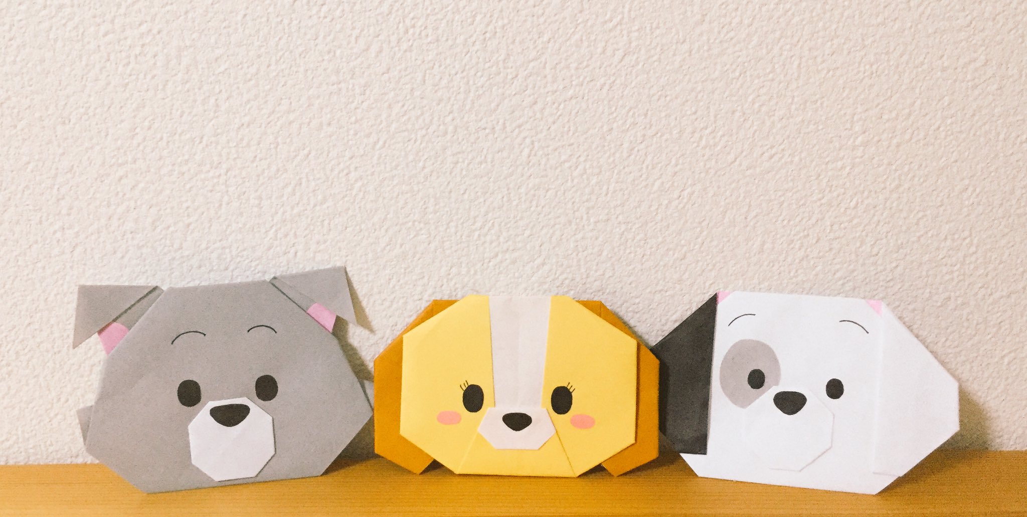 Origami Auf Twitter トランプ と レディ パッチ を作ってみました トランプ レディは わんわん物語 パッチは 101匹わんちゃん のキャラクター いしばしなおこさんの本 ディズニーツムツムちょこっとメモ折り紙あそび より ツムツム