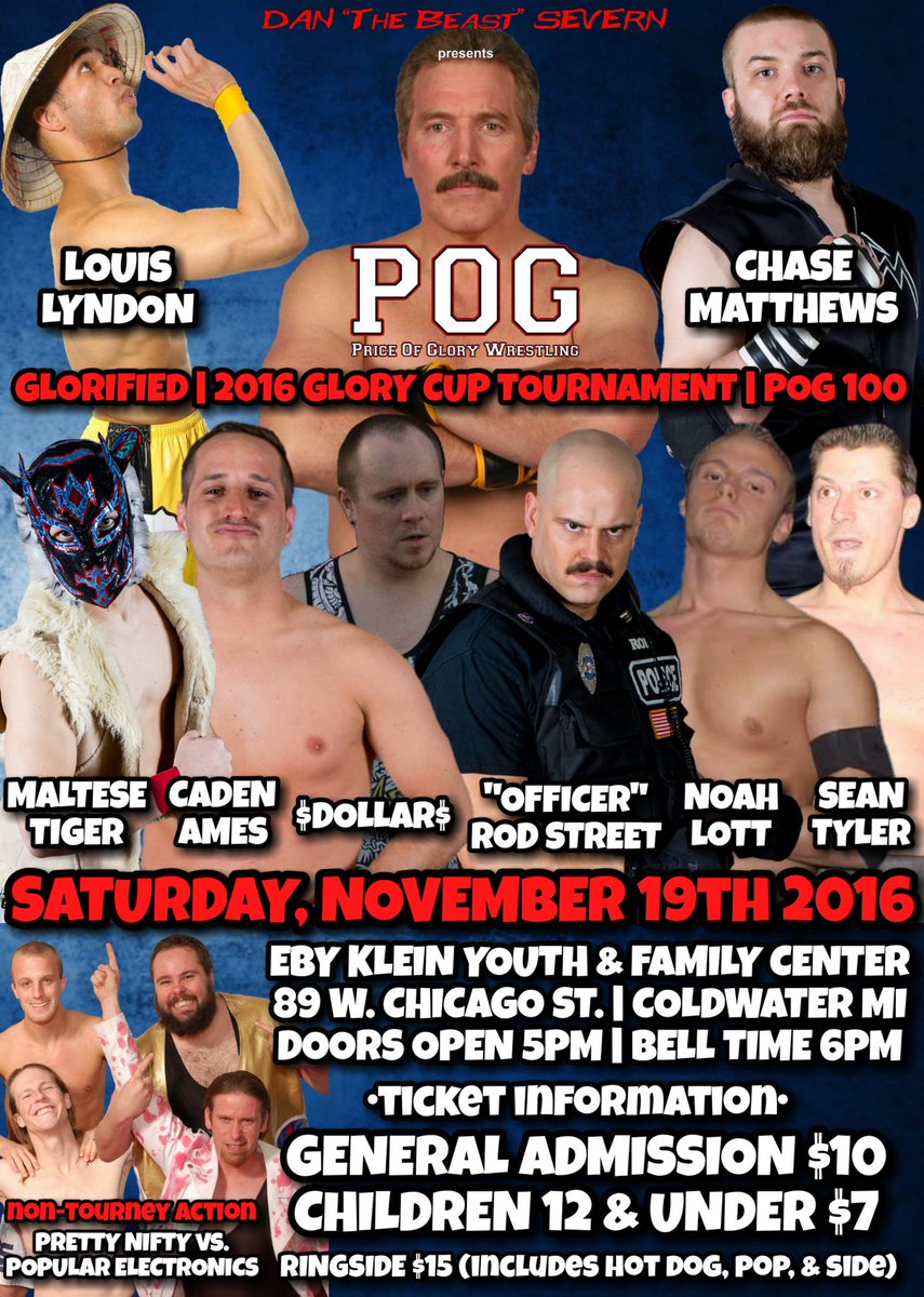 Ref_Russ's tweet photo. @POGWrestling1
Glory Cup 2016
November 19th 2016
Eby Klein Youth &amp; Family Center
Coldwater, Michigan

@IndyPowerRankin @thegrappletalk https://t.co/mN5oRAuSJ8