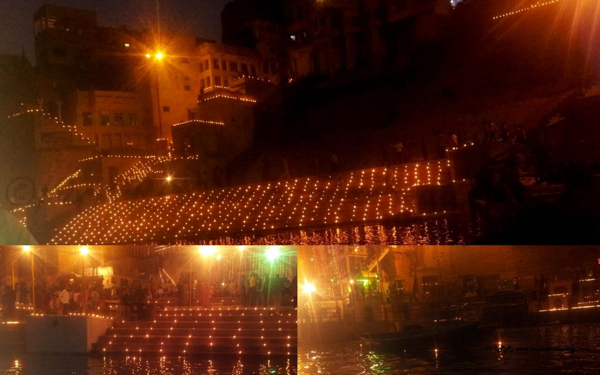 banarascalling's tweet photo. #VARANASI VIBES - DEV DEEPAWALI - #DEVDIWALI 
 #DevDeepawali #Diya #Ganges #KartikPurnima #Kashi #Banaras #Ganga #Ghat https://t.co/ZmcRv55Ie4