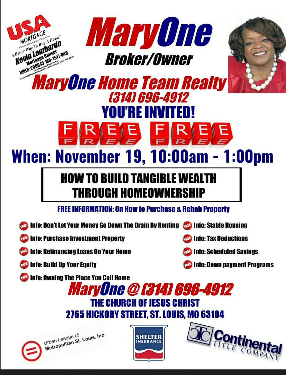 EVERYONE'S INVITED  MY FREE ♡FREE   SEMINAR  BUILDING WEALTH THROUGH HOMEOWERSHIP, UNDERSTANDING YOUR CREDIT & HOW TO REPAIR IT.