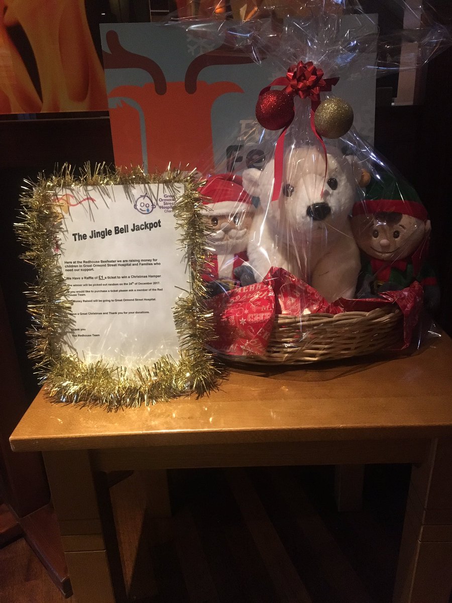 Supporting GOSH with a Christmas Raffle!£1 a ticket come and grabyourstodayluckywinnerwill beannounced24/12/2016 <a href="/Varls2/">Ian Varley</a> <a href="/GreatOrmondSt/">Great Ormond Street Hospital for Children</a>