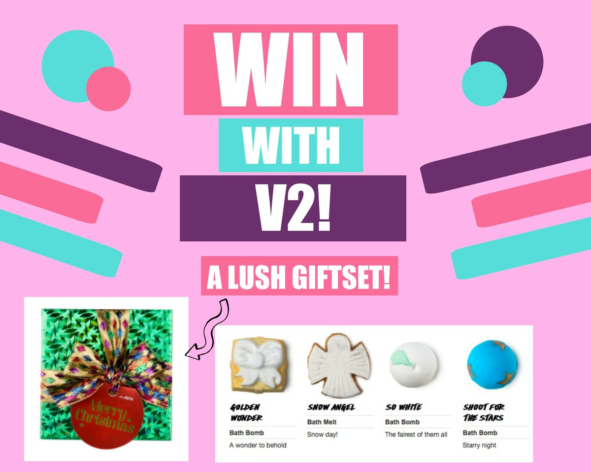 V2CigsUK's tweet photo. Treat yourself with this lovely Lush gift set! Follow + RT to enter our #giveaway. Good luck! #Win https://t.co/Vco7BohS12