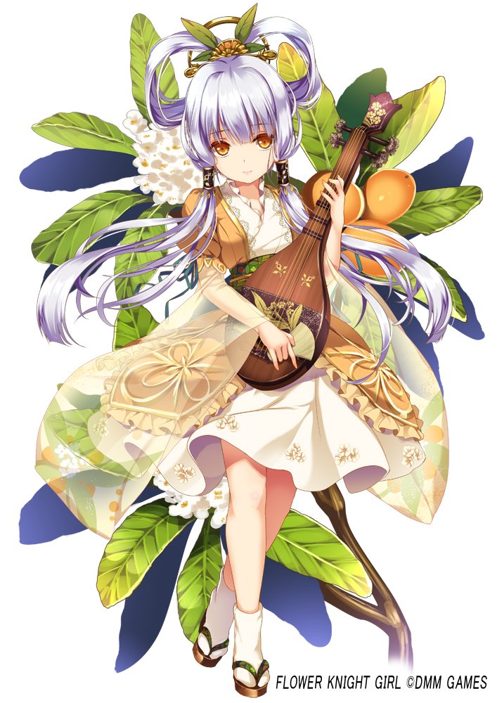 もねてぃ フラワーナイトガール にて本日実装されました ビワ ちゃんを描かせていただきましたー 大人しい娘ですが彼女に秘密を漏らしたら痛い目をみるかもしれませんよ フラワーナイトガール