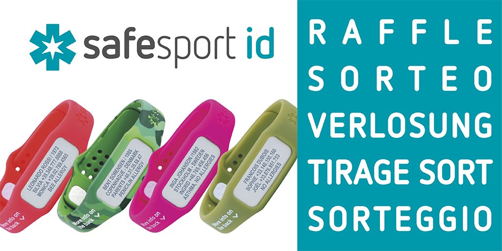 oscar_sg2's tweet photo. Regalamos 1 pulseras identificativas Safesport ID con tus datos vitales. Entra y gana en https://t.co/A9eWL42AjF https://t.co/DB2EgPEK7N