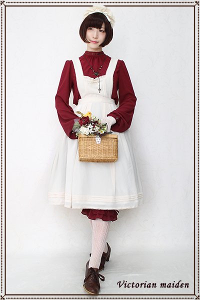Victorian maiden】フロント編み上げ ピンタック ブラウス Victorian