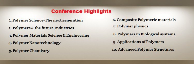 polymerscience1's tweet image. #PolymerScience 2017-Theme&quot;Journey from recent innovations to applications of new generation technologies&quot;. For more goo.gl/3sprI7