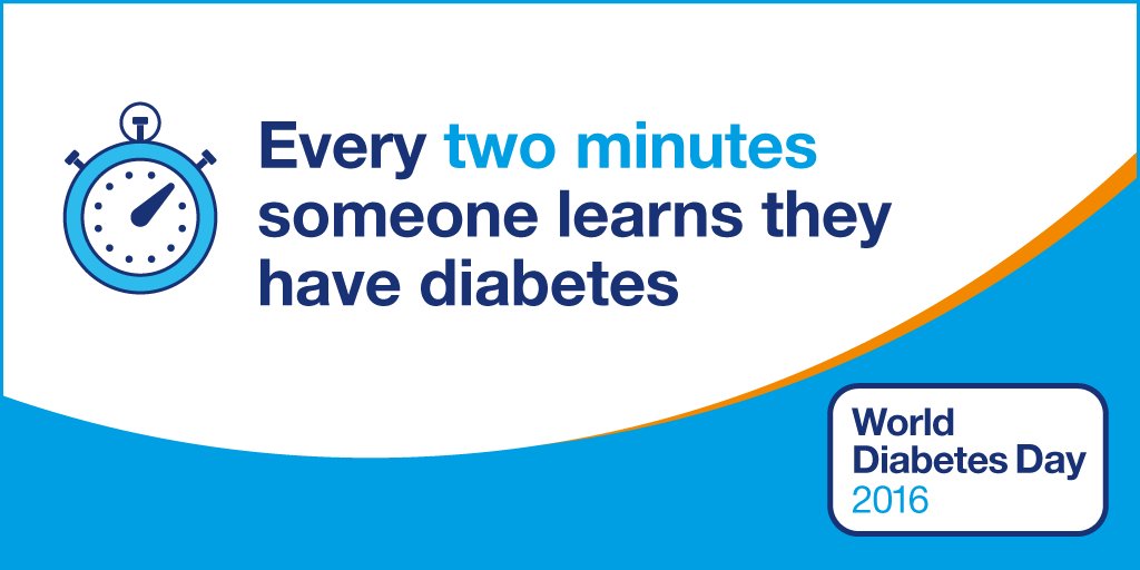 On #WorldDiabetesDay we're making it clear that diabetes is serious. Every 2 mins someone learns they have diabetes. bit.ly/2fX871z
