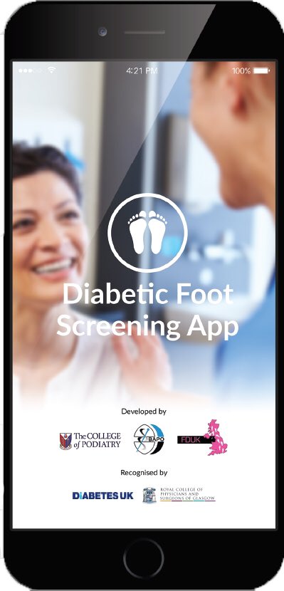 SoleToSoulPod's tweet image. The College of #Podiatry launches New Diabetic App. Search for Diabetic Foot Screening for Patients in your app store now. #WDD2016