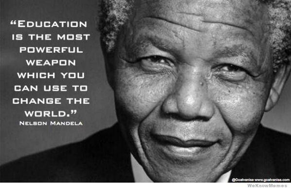 KlasseTV's tweet image. &quot;Education is the most powerful weapon which you can use to change the world&quot; - Nelson Mandela.