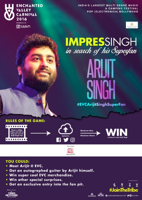 ZoomTV's tweet photo. Head over to Enchanted Valley Carnival on FB and enter the contest to stand a chance to win big with @TheArijitSingh at EVC 2016! https://t.co/PuJQSPXb2D