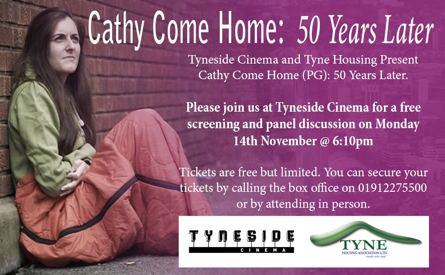 Tyne Housing (@tynehousing) on Twitter photo We are looking forward to seeing you all at our screening and panel discussion on Cathy Come Home at <a href="/tynesidecinema/">Tyneside Cinema</a> this evening We are looking forward to seeing you all at our screening and panel discussion on Cathy Come Home at <a href="/tynesidecinema/">Tyneside Cinema</a> this evening