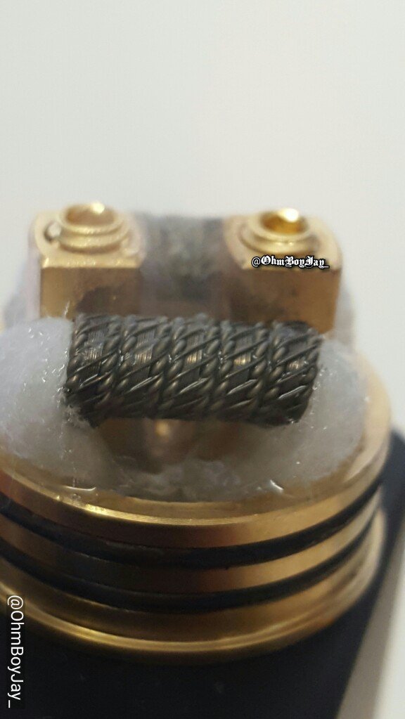 OhmBoyJay_'s tweet photo. Stapled helix juiced and wicked #vape #vapeporn #vapelife #vaping #grimmarmy #coilbuild #coilbuilder #vape #buildjunkies #compvape #coils https://t.co/bkMQqYgD15