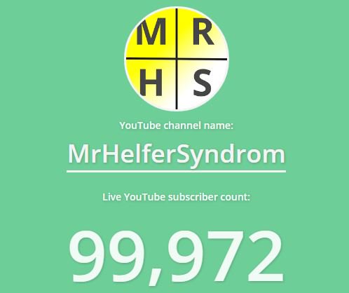 Ich glaube heute ist es soweit <a href="/chrisriaglo/">Chris Riaglo</a> :)))
#100kAbos #youtube #fuckyeah