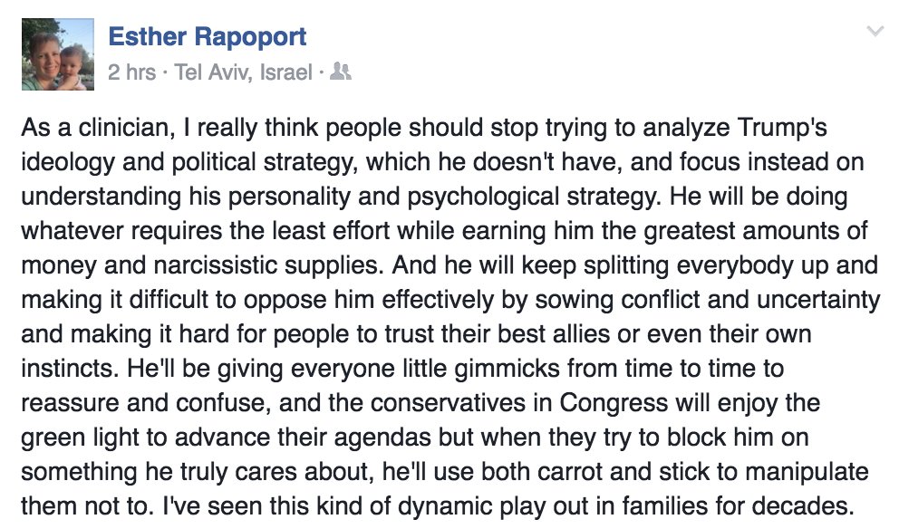 Your complete guide to the next four years, in 12 lines. Seriously - will be consulting it when trying to prognosticate on #PresidentTrump.