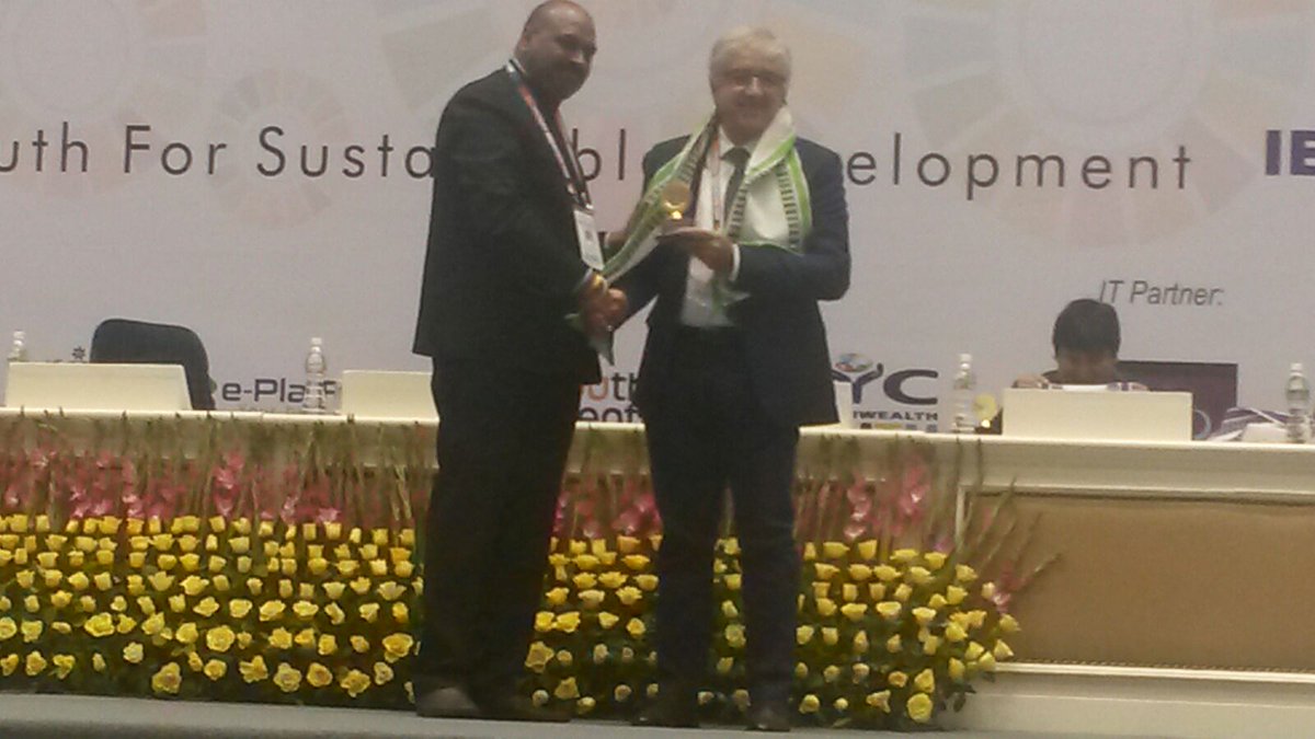 eplatform_en's tweet image. E-platform president Giovanni Scacciaferro is in NewDeli to attend at the World Youth Conference #eplatform #worldwide #worldyouthconference