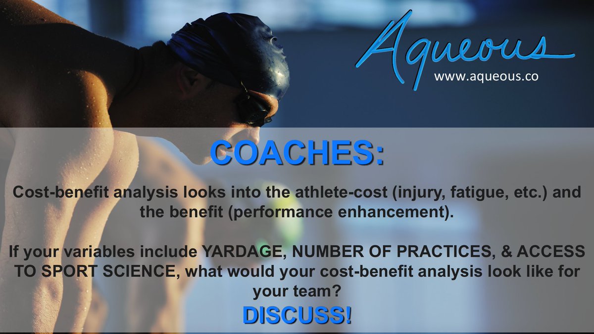 When we critically think, we create opportunity for educated dialog #Swim #Coaches looking forward to seeing your answers! #sportscience