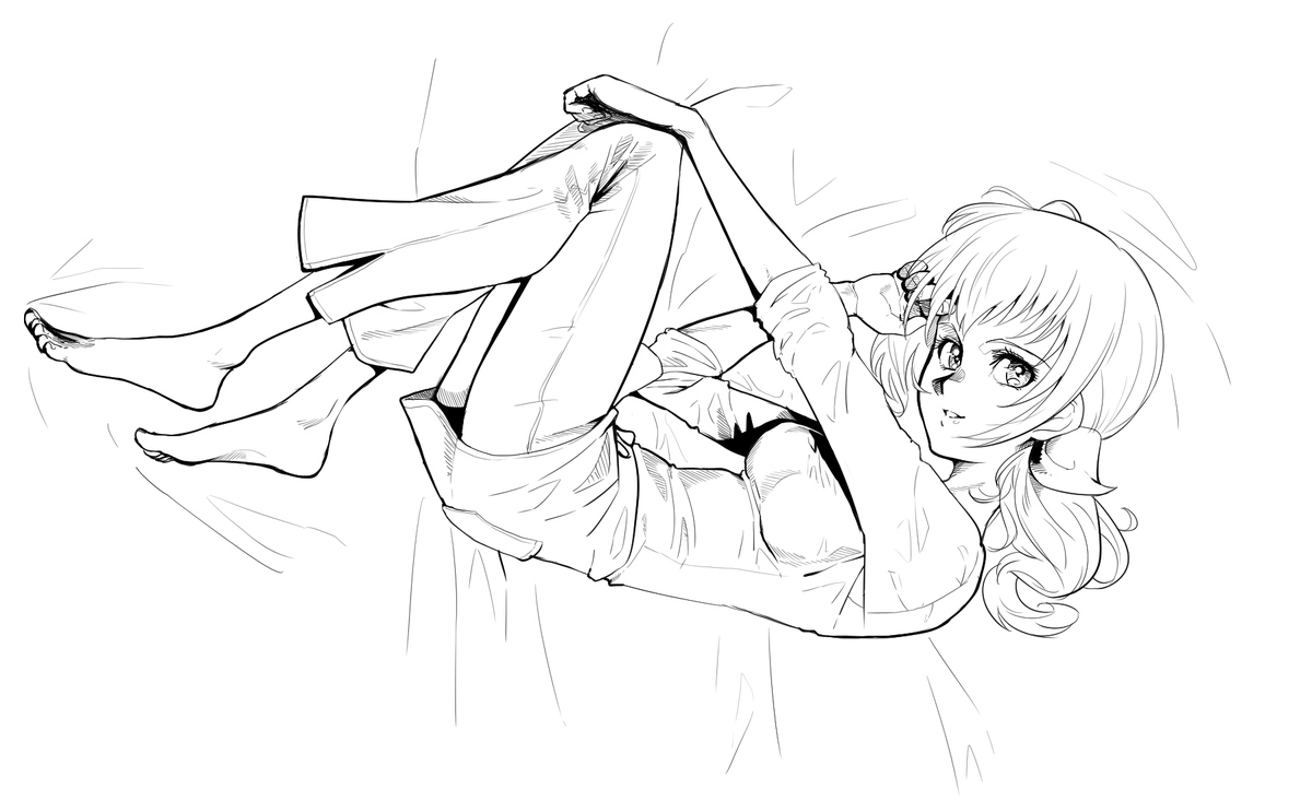 大人の色気(^q^) #プリキュア版深夜の真剣お絵描き60分一本勝負 