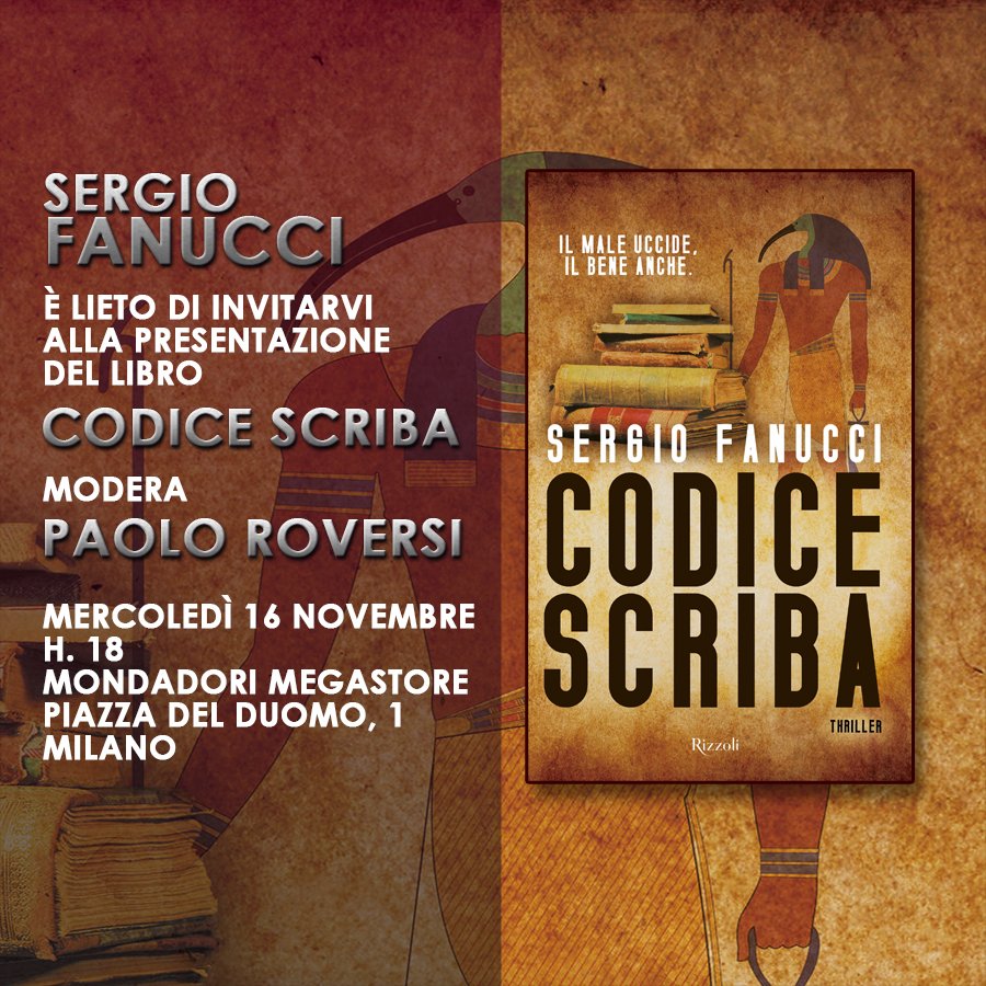 Vi aspetto mercoledì 16 novembre alle 18 a Milano, <a href="/MondadoriStore/">Mondadori Store</a> Piazza Duomo, 1 ➡ bit.ly/2gaipec <a href="/RizzoliLibri/">Rizzoli Libri</a>
