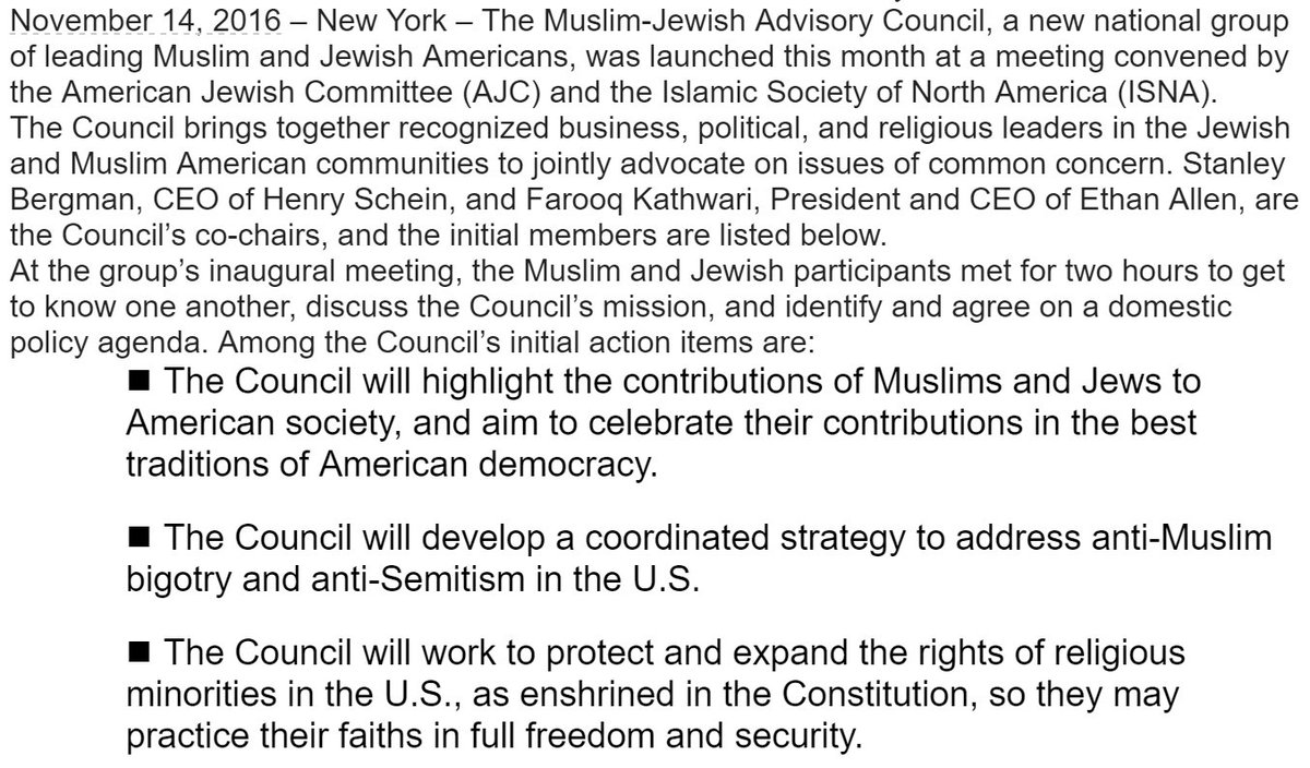 American Jewish Committee and Islamic Society of North America launch Muslim-Jewish Council CxO2lP-UsAExrYr