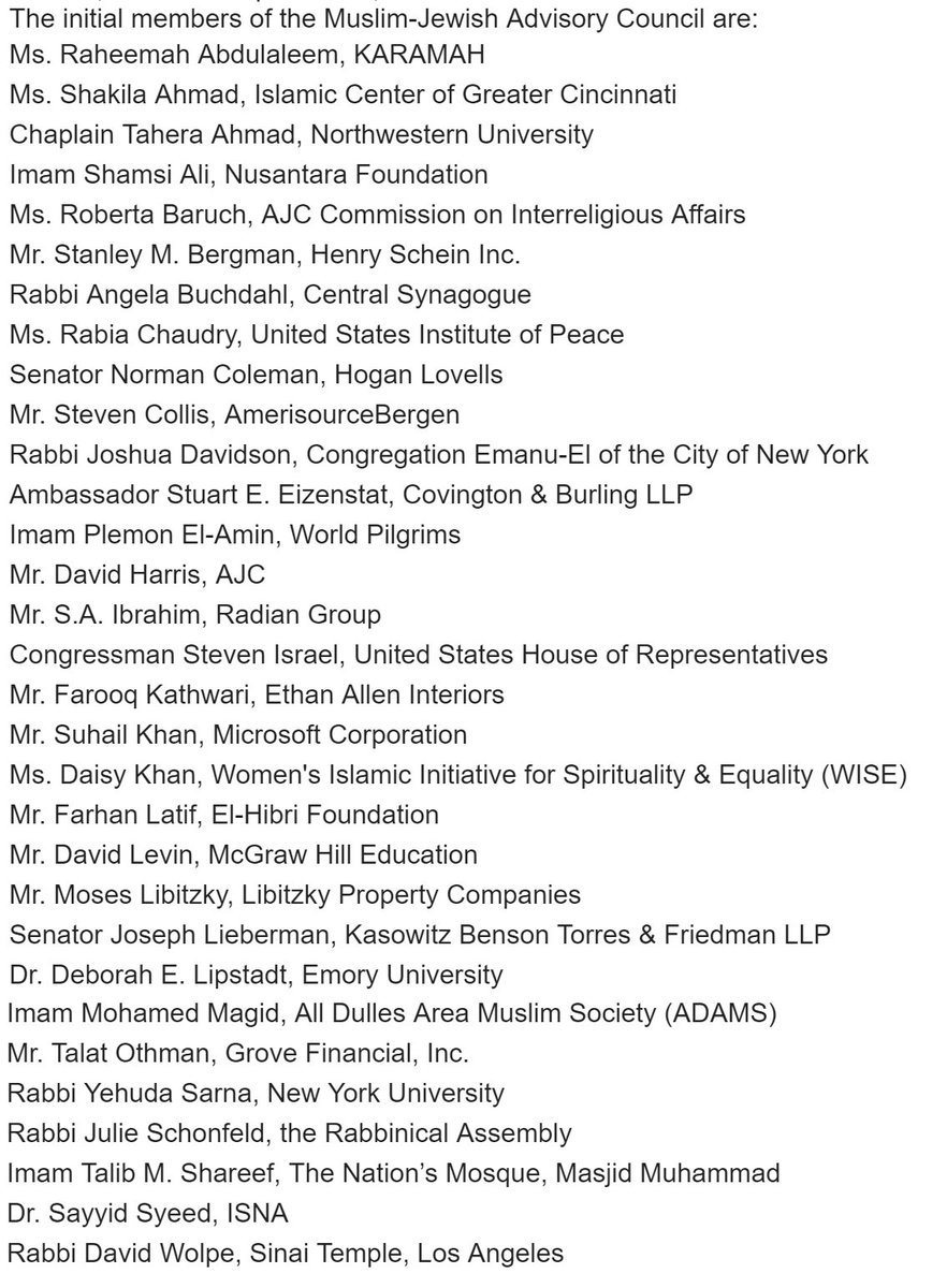 American Jewish Committee and Islamic Society of North America launch Muslim-Jewish Council CxO2mV9UoAEEhOw