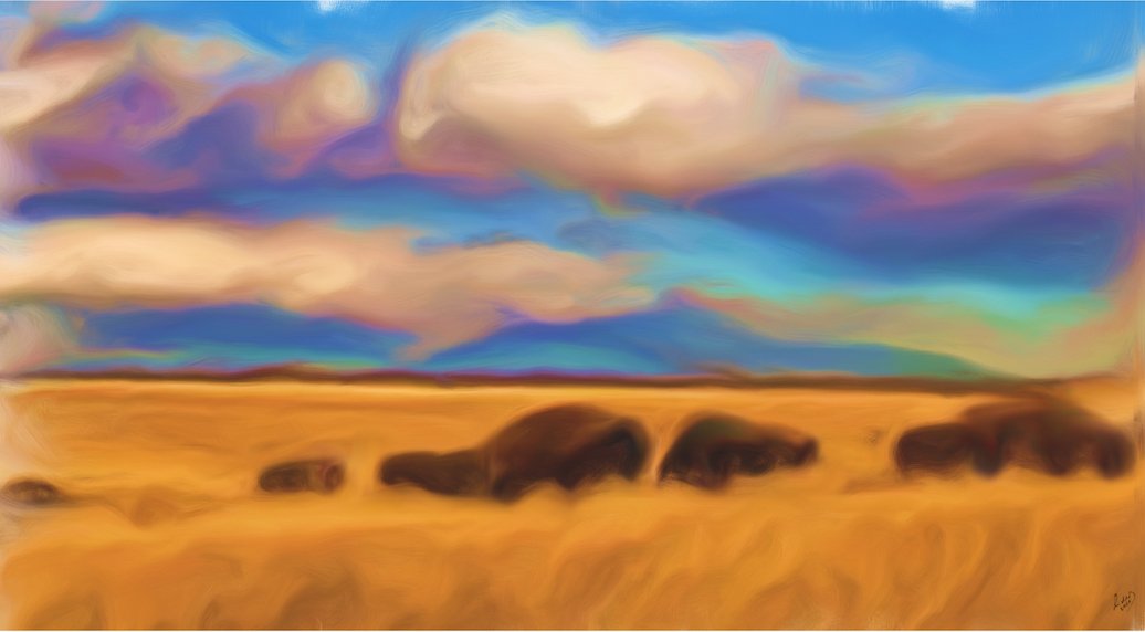 MichelPolity's tweet photo. Prairie - new painting at #offtheeasel by #michelpolity https://t.co/Qtzpjt2anA