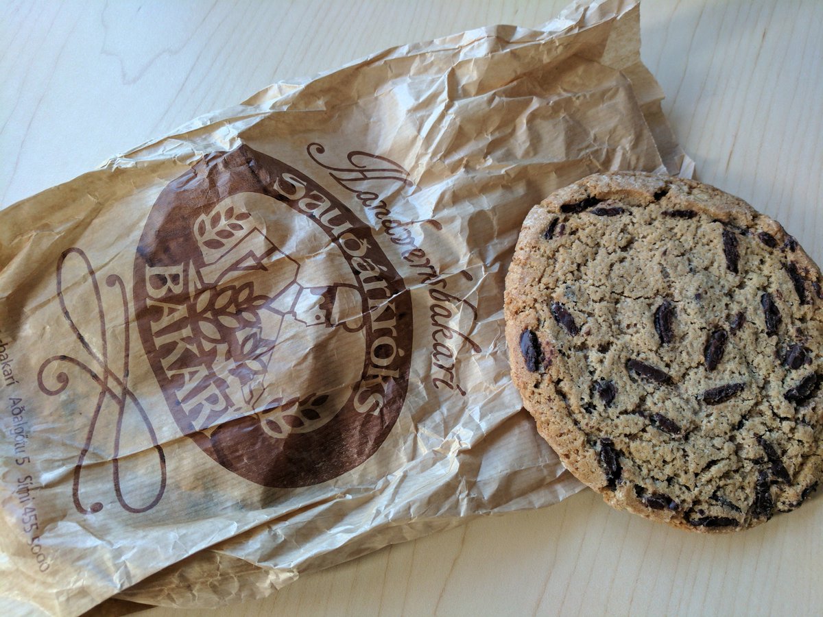The best Monday surprise: cookies smuggled in by @KovacsTeach from my favorite bakery in the whole world: Sauðárkrókur Bakari. #thankful