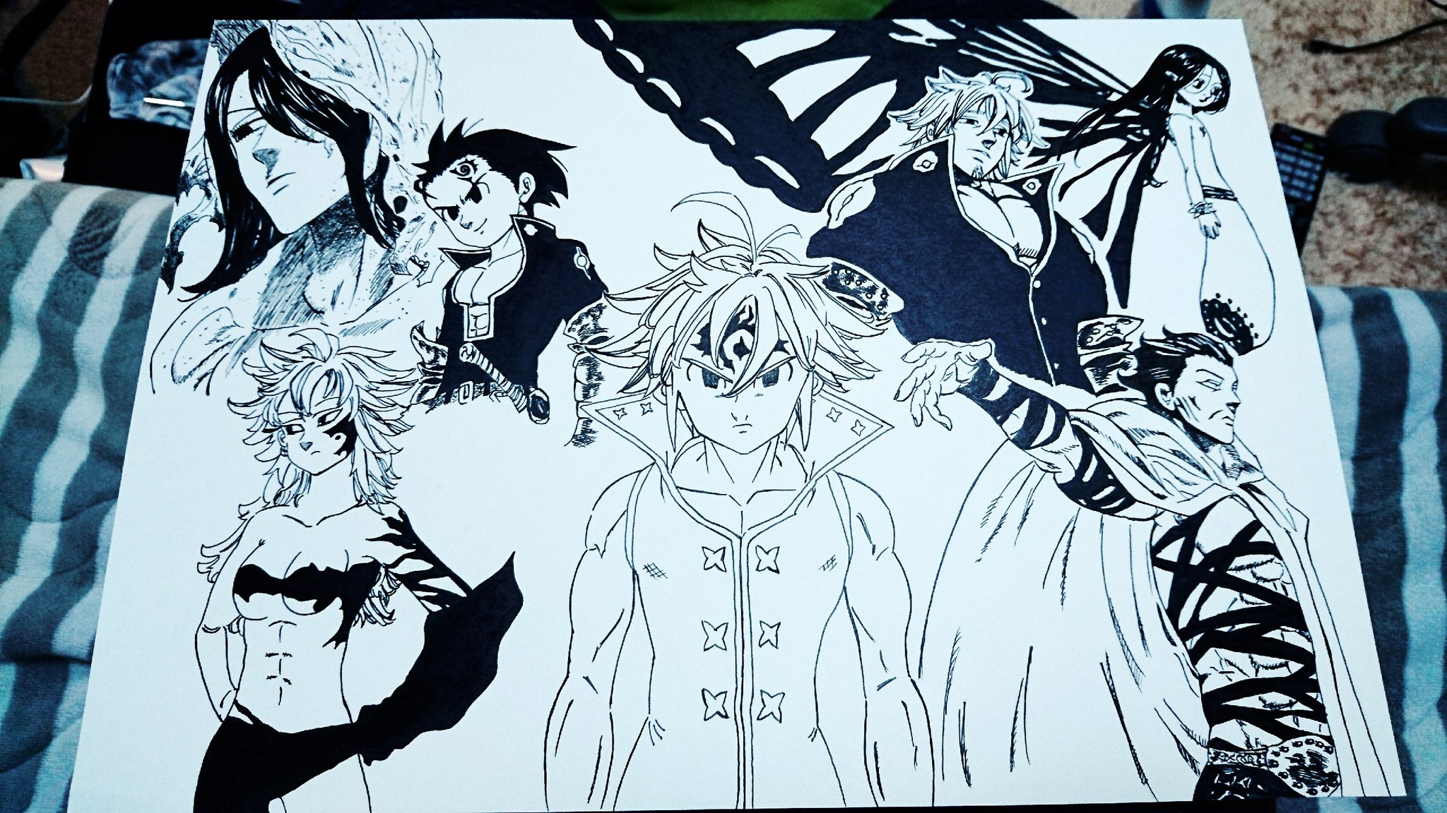 ニムラ Auf Twitter 七つの大罪 十戒 描いてみた ０ メリオダス エスタロッサ ゼルドリス モンスピート デリエリ ドロール グロキシニア T Co Icyse8cu1k Twitter