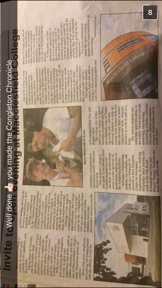 bigmaccpro's tweet photo. In the papers :) @MaccCollegeNews #makeitmacc https://t.co/2w5LGKrca3